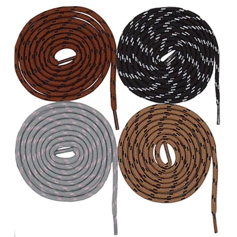 CUGBO 10 Pairs Strong Round Rope Dots Shoe Laces Replacement Non Slip Heavy Duty and Durable Outdoor Climbing Mountaineering Hiking Shoelace Strings for Sport Work Boots - Image 2
